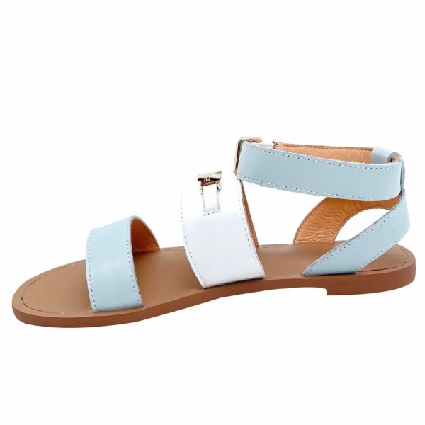 Best-selling Accept Comfortable Rubber Sole Leather Flat Sandals - Image 4