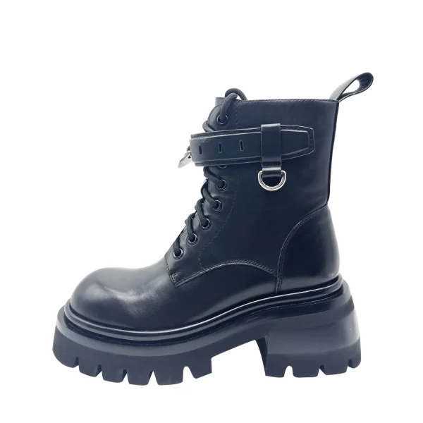 High-end New Style Fashion High Quality Professional Casual Leather Lace-up Boots for Ladies - Image 3