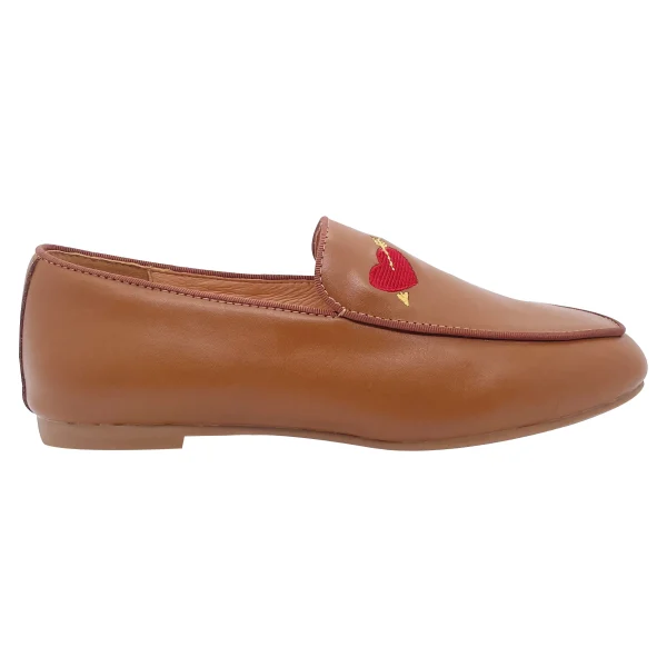 Stylish Popular Women Leather Shoes Comfortable Rubber Sole Flat Shoes Ladies - Image 2