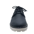 High Quality Classic Casual Lace-up Walking Loafers Women Cow Leather Shoes