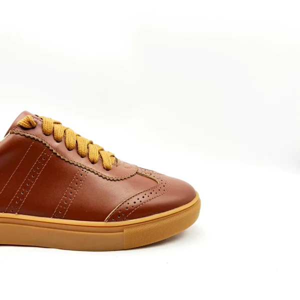 Fashion Trend 100% Genuine Leather Breathable Classic Leisure Sneakers for Women - Image 5