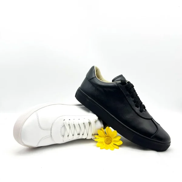 100% Genuine Leather Breathable Classic Leisure Sport Casual Sneaker Shoes for Women - Image 2