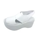 Hot Sales Summer Women's Sandals Wedges Platform Genuine Shoes High Heeled Ladies White Sandals