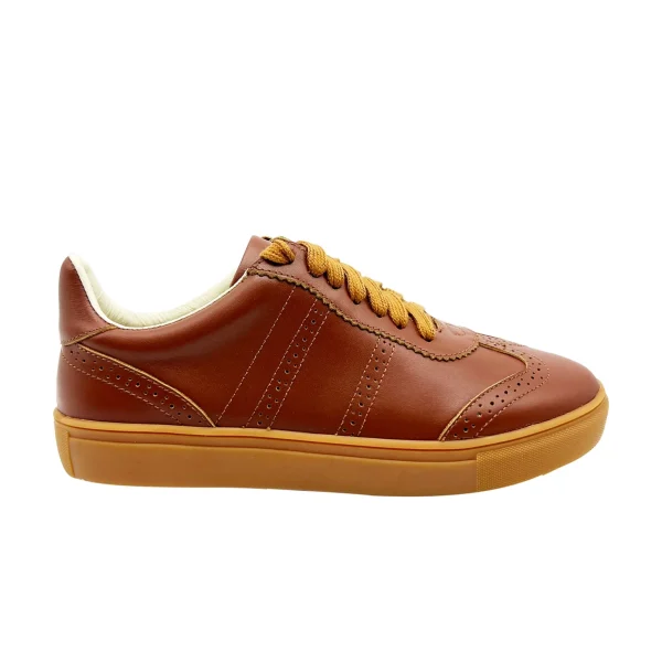 Fashion Trend 100% Genuine Leather Breathable Classic Leisure Sneakers for Women - Image 4