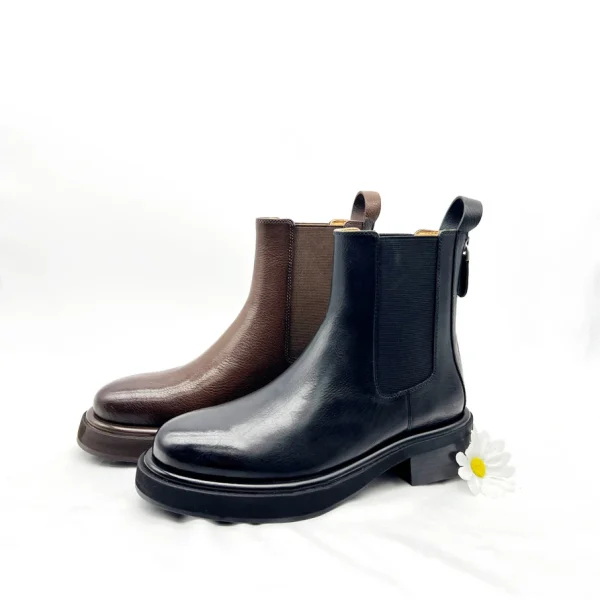 Direct Sale Classic Leisure Comfortable Genuine Leather Boots for Women