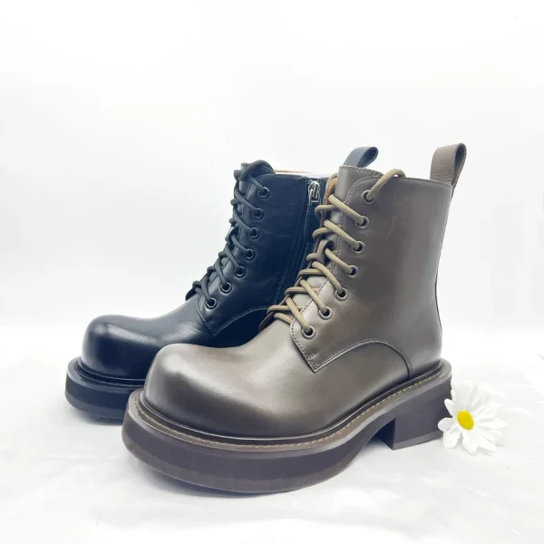 Height Increasing Professional Casual Leather Boots for Ladies - Image 4