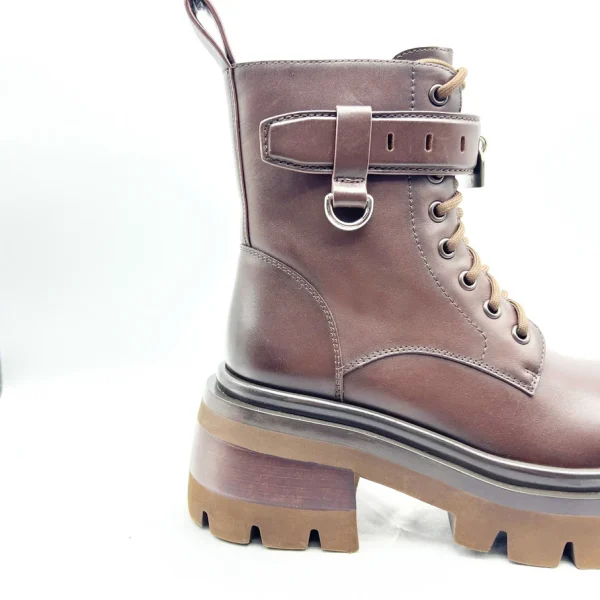 High-end New Style Fashion High Quality Professional Casual Leather Lace-up Boots for Ladies - Image 6