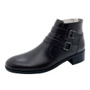 Best-selling 100% Genuine Leather Zipper-up Leather Boots for Women