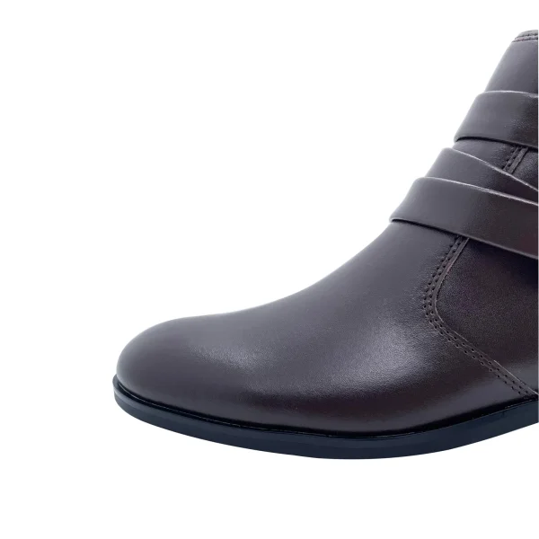 Best-selling 100% Genuine Leather Zipper-up Leather Boots for Women - Image 2