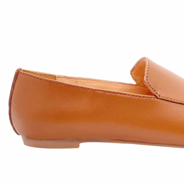 Hot Sales Stylish Women Leather Shoes Classic Leisure Womens Leather Loafers - Image 6