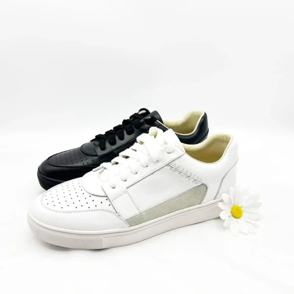 Fashion Trend 100% Genuine Leather Breathable Classic Leisure Sport Walking Shoes for Women - Image 3