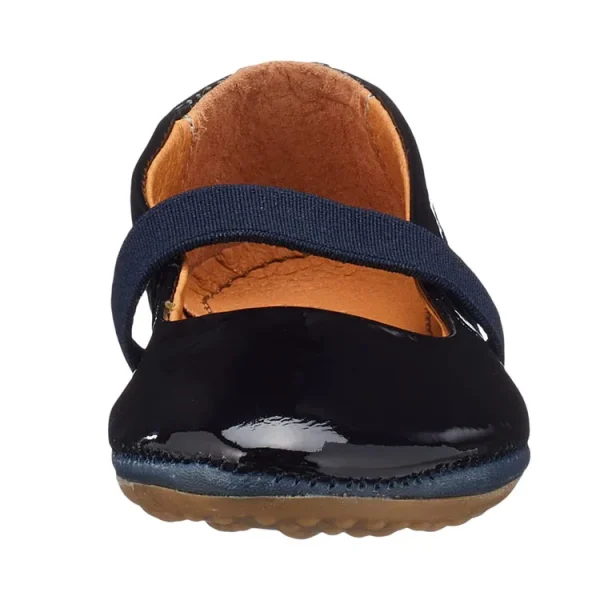 Light Weight Hard-wearing Elastic Band Fashion Dancing Flats Leather Shoes for Ladies - Image 2