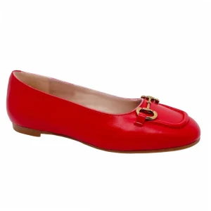 Price Comfortable Rubber Sole Genuine Leather Shoe Leather Flats Shoes for Women