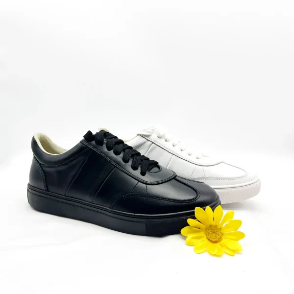 Fashion Trend 100% Genuine Leather Breathable  Casual Sneaker Shoes for Women - Image 2