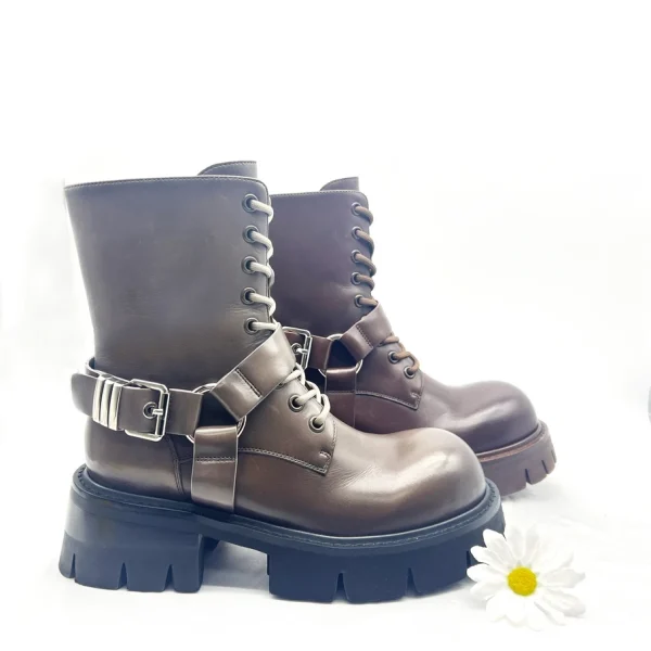 High-end New Style Fashion Comfortable Rubber Sole Professional Casual Leather Boots for Ladies - Image 2