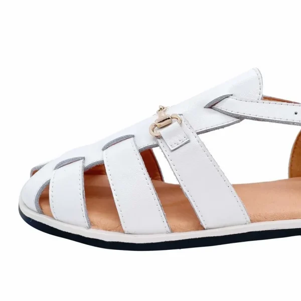 Best-selling Unique Design Price Genuine Leather Flat for Women Sandals - Image 5