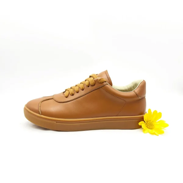 100% Genuine Leather Breathable Classic Leisure Sport Casual Sneaker Shoes for Women - Image 4
