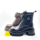 High-end New Style Fashion High Quality Professional Casual Leather Lace-up Boots for Ladies