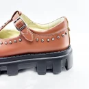 Classic Height Increasing 100% Genuine Leather Mary Jane for Women Fashion Trend Hard-Wearing Anti-Slip for Summer Spring