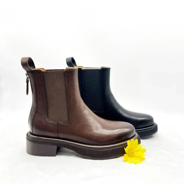 Direct Sale Classic Leisure Comfortable Genuine Leather Boots for Women - Image 2