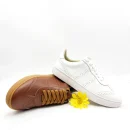 Fashion Trend 100% Genuine Leather Breathable Classic Leisure Sneakers for Women