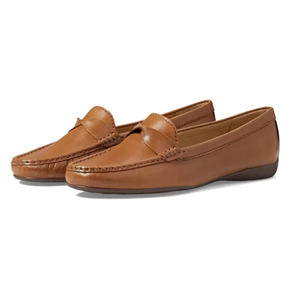 New Fashion Classic Flat Shoes Ladies Comfortable Rubber Sole Women Leather Shoes
