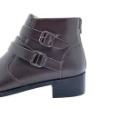 Best-selling 100% Genuine Leather Zipper-up Leather Boots for Women