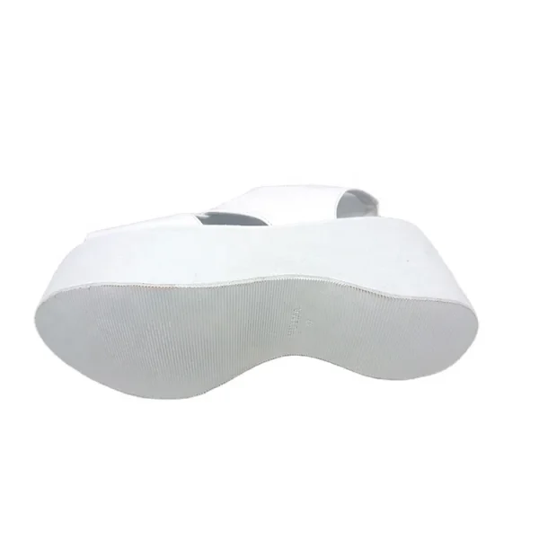 Hot Sales Summer Women's Sandals Wedges Platform Genuine Shoes High Heeled Ladies White Sandals - Image 6