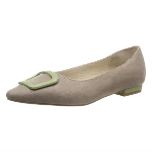 Professional New Arrival  Fashion Trend  High-end Casual Women Flat Suede Shoes