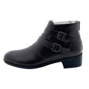 Best-selling 100% Genuine Leather Zipper-up Leather Boots for Women
