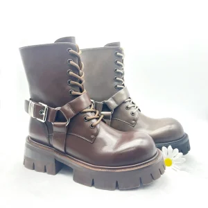 High-end New Style Fashion Comfortable Rubber Sole Professional Casual Leather Boots for Ladies